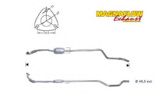 Катализатор MAGNAFLOW 65804D