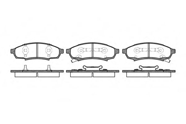 Комплект тормозных колодок, дисковый тормоз WOKING P4313.02