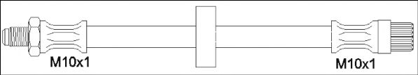 Тормозной шланг WOKING G1901.44