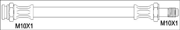 Тормозной шланг WOKING G1901.72