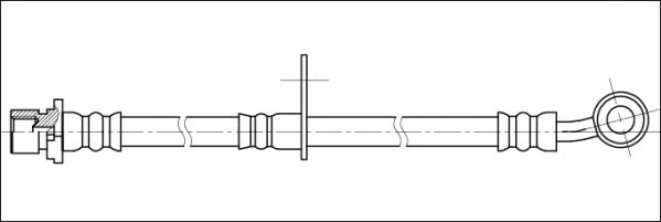 Тормозной шланг WOKING G1904.37