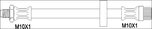 Тормозной шланг WOKING G1924.06