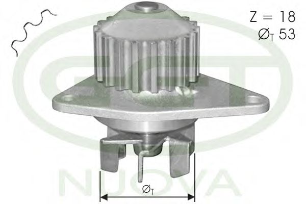 Водяной насос GGT PA10017