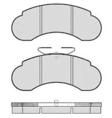 Комплект тормозных колодок, дисковый тормоз RAICAM RA.0484.0