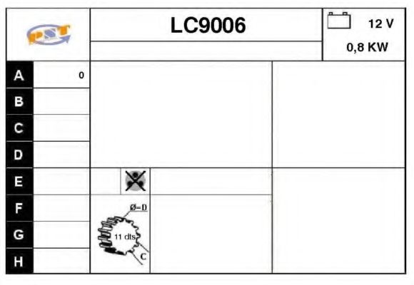 Стартер SNRA LC9006