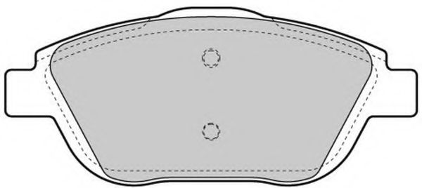 Комплект тормозных колодок, дисковый тормоз FREMAX FBP-1722