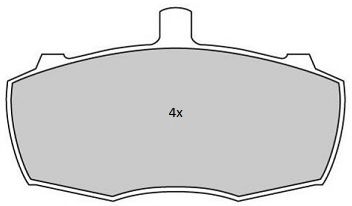 Комплект тормозных колодок, дисковый тормоз FREMAX FBP-1750