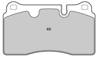 Комплект тормозных колодок, дисковый тормоз FREMAX FBP-1810