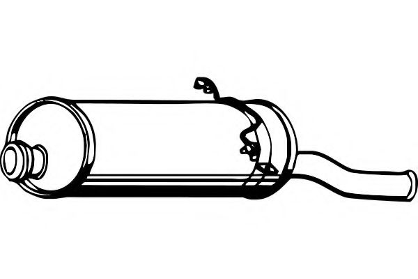 Глушитель выхлопных газов конечный FENNO P1808