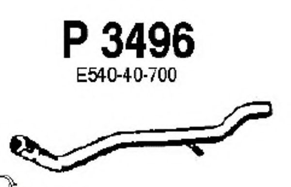 Труба выхлопного газа FENNO P3496