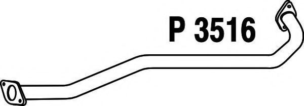 Труба выхлопного газа FENNO P3516