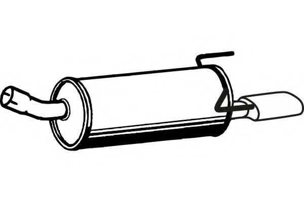 Глушитель выхлопных газов конечный TESH 220997