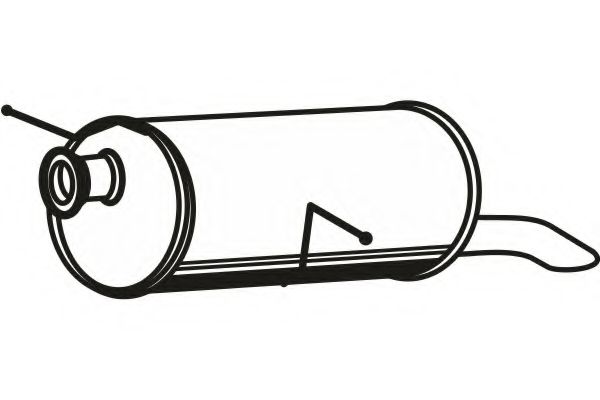 Глушитель выхлопных газов конечный FENNO 4646
