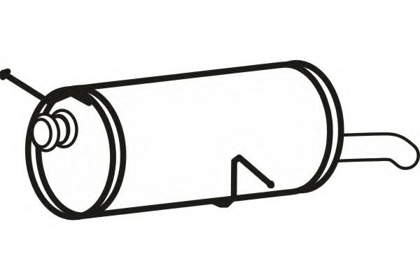 Глушитель выхлопных газов конечный FENNO 4677