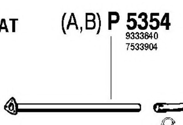 Труба выхлопного газа FENNO 5354