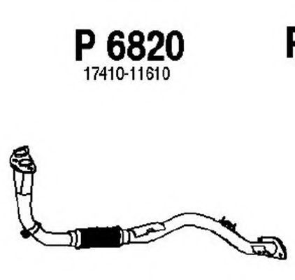 Труба выхлопного газа FENNO 6820