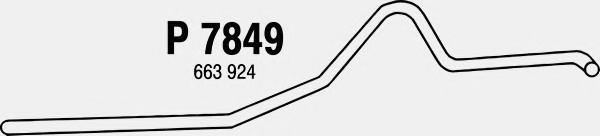 Труба выхлопного газа FENNO 7849