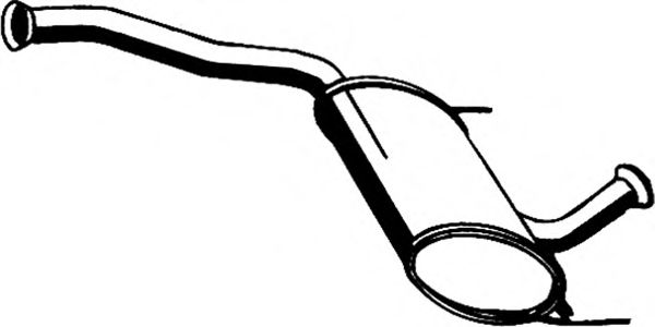 Средний глушитель выхлопных газов ASMET 10065