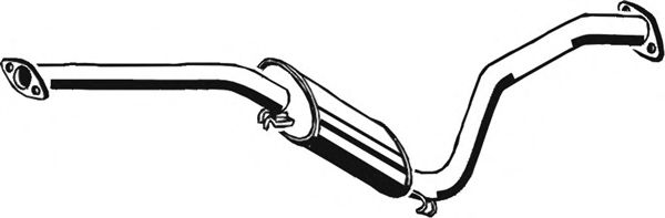 Средний глушитель выхлопных газов ASMET 23007