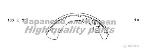 Комплект тормозных колодок ASHUKI 1050-6006