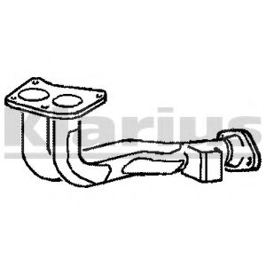 Труба выхлопного газа KLARIUS 301303
