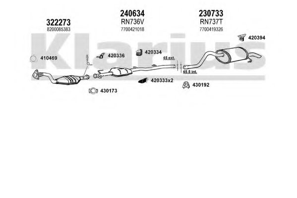 Система выпуска ОГ KLARIUS 721020E
