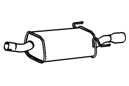 Глушитель выхлопных газов конечный KLARIUS GM591H