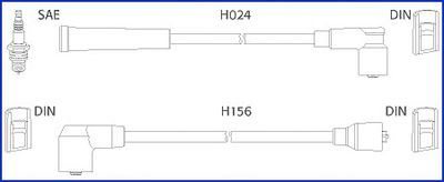 Комплект проводов зажигания HITACHI 134230