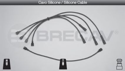 Комплект проводов зажигания BRECAV 07404