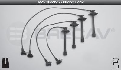 Комплект проводов зажигания BRECAV 33.543