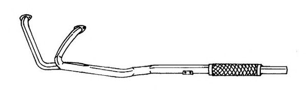 Труба выхлопного газа SIGAM 12182
