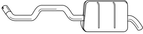 Глушитель выхлопных газов конечный WALKER 70545