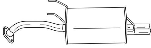 Глушитель выхлопных газов конечный SIGAM 24616