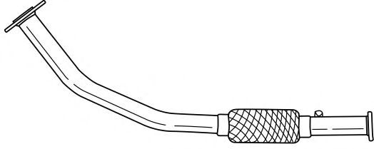Труба выхлопного газа MTS 10056