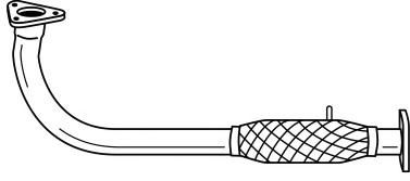 Труба выхлопного газа ANSA 301052