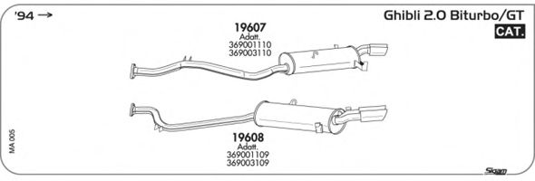 Система выпуска ОГ SIGAM MA005