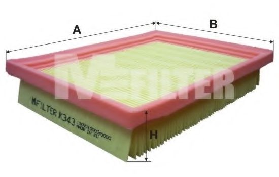 Воздушный фильтр MFILTER K343