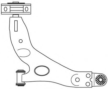 Рычаг независимой подвески колеса, подвеска колеса FRAP 2104