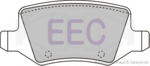 Комплект тормозных колодок, дисковый тормоз EEC BRP1214