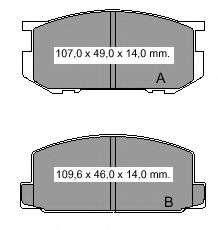 Комплект тормозных колодок, дисковый тормоз ROADHOUSE 2109