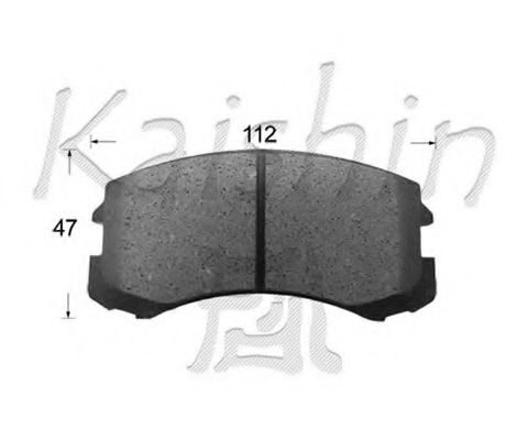 Комплект тормозных колодок, дисковый тормоз KAISHIN D6127