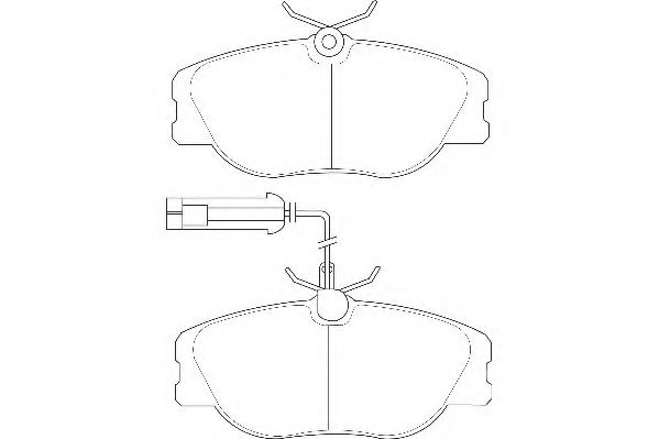 Комплект тормозных колодок, дисковый тормоз WAGNER WBP21147A