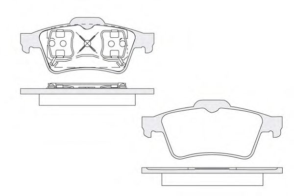 Комплект тормозных колодок, дисковый тормоз KSM-KOSHIMO 1850.0058119