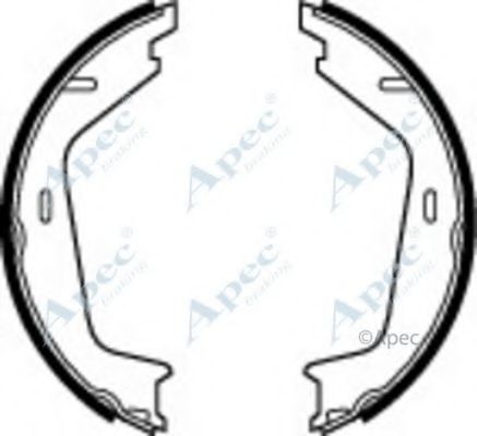 Тормозные колодки APEC braking SHU555