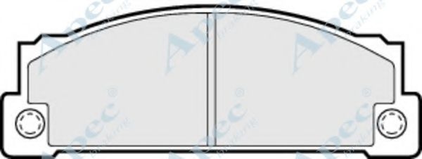 Комплект тормозных колодок, дисковый тормоз APEC braking PAD380