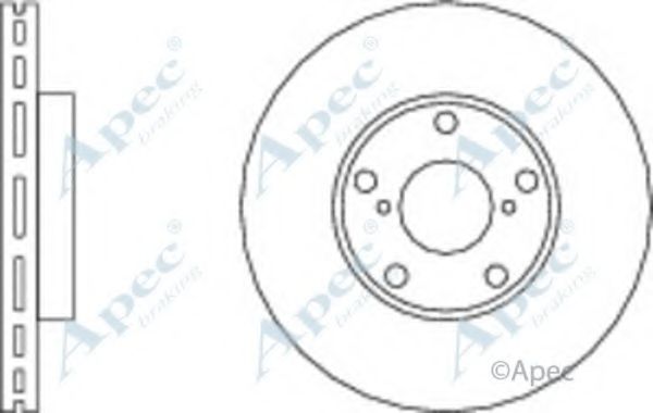 Тормозной диск APEC braking DSK2238