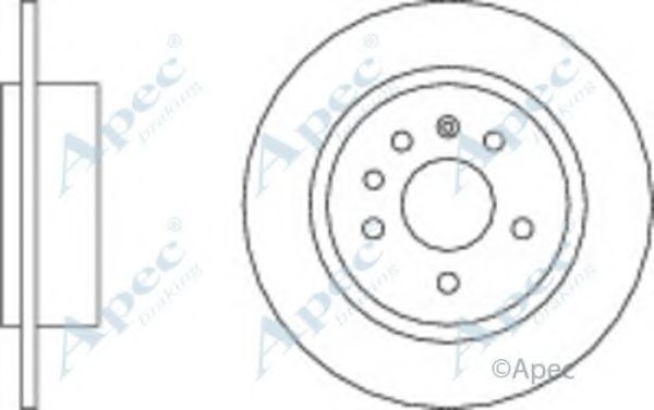 Тормозной диск APEC braking DSK2240
