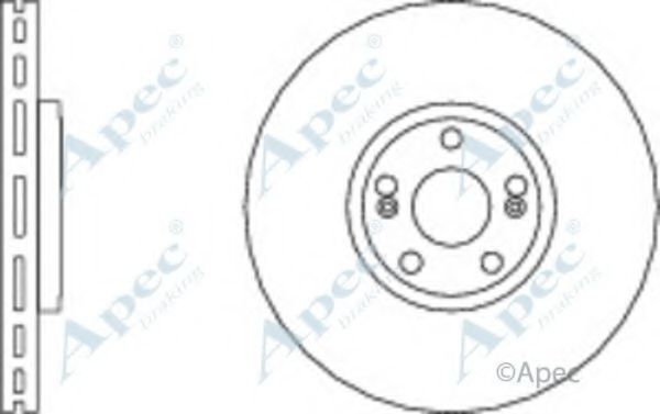 Тормозной диск APEC braking DSK2242