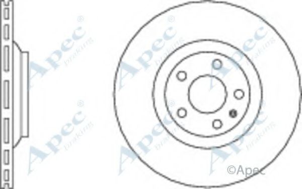 Тормозной диск APEC braking DSK2260