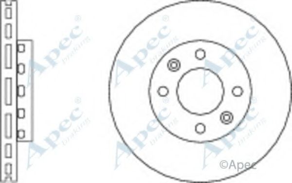 Тормозной диск APEC braking DSK2268